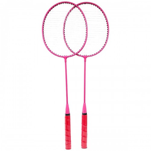 Бадмiнтон 2 ракетки (волосінь) у чохлі 65 см (РОЖЕВИЙ) (MiC)