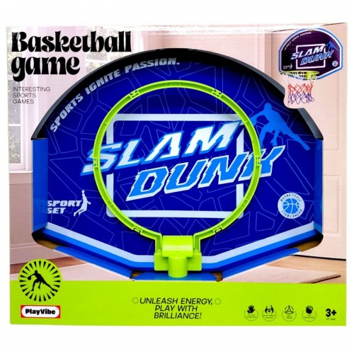 Баскетбольний набір (мʼяч, кошик, гачок для кріплення, насос короб. 37*4*33,5 см) (MiC)