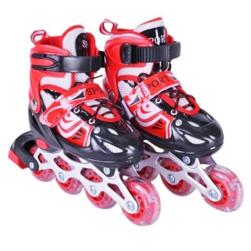 Роликові ковзан розмір S (30-33) колеса PVC (ЧЕРВОНІ) (MiC)