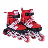 Роликові ковзани розмір S (30-33) колеса PVC (ЧЕРВОНІ)