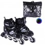 Роликові ковзани розмір M (34-37) колеса PVC (ЧОРНІ) (MiC)
