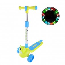Самокат дитячий 3-х колісний, складний у пакеті (САЛАТОВИЙ)
