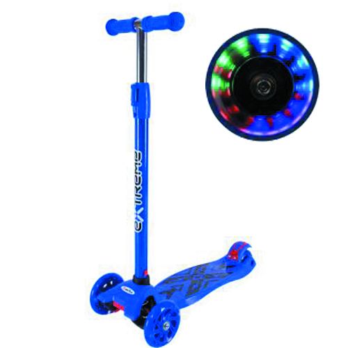 Самокат дитячий 4-х коліс. MAXI, колеса PU світяться (СИНІЙ) (MiC)