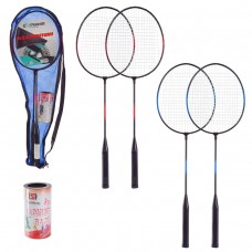 Бадмiнтон 2 ракетки+ 3 волана у чохлі 65 см (мікс)