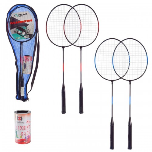 Бадмiнтон 2 ракетки+ 3 волана у чохлі 65 см (мікс) (MiC)