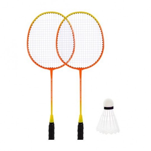 Бадмінтон, 2 ракетки нейлон+ волан у чохлі 65 см (ЧЕРВОНИЙ) (MiC)