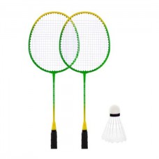 Бадмінтон, 2 ракетки нейлон+ волан у чохлі 65 см (ЗЕЛЕНИЙ)