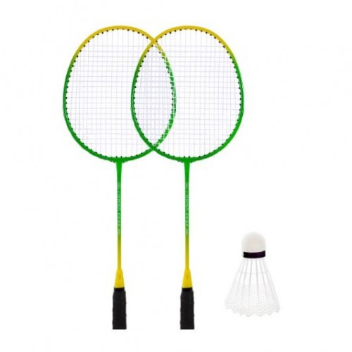 Бадмінтон, 2 ракетки нейлон+ волан у чохлі 65 см (ЗЕЛЕНИЙ) (MiC)
