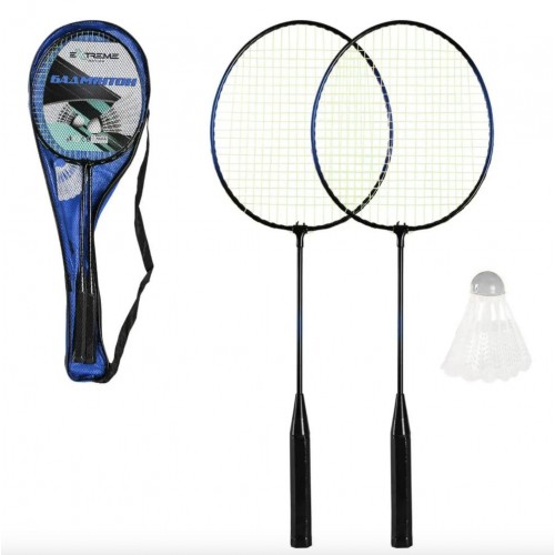 Бадминтон 2 ракетки + воланчик (СИНИЙ) (Bosaite)