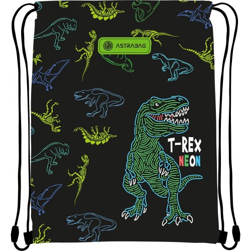 Сумка для обуви Astrabag T-Rex neon (44 x 33 см) (МІС)