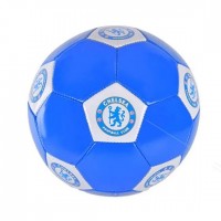 МЯЧ ФУТБОЛЬНЫЙ №5, 270 ГРАММ, PVC, синьо-белый