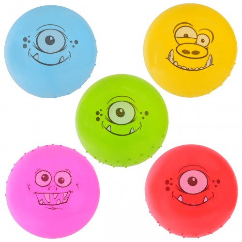 Мяч резиновый с шипами, 9" 60 грамм (микс цветов) (MiC)