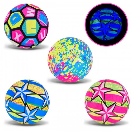 Мʼяч гумовий, 22 см 70 грам, світло (мікс кольорів) (MiC)