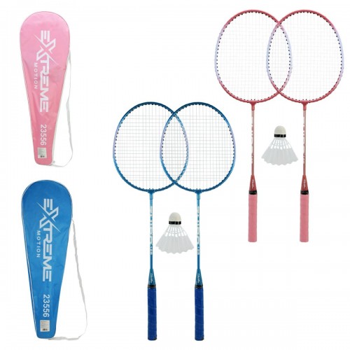 Бадминтон 2 ракетки нейлон+ волан в чехле 65 см (микс видов) (MiC)