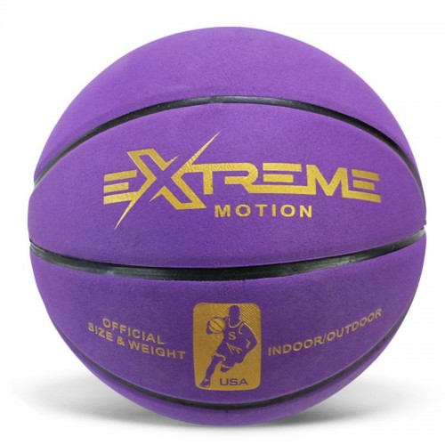 Мяч баскетбольный №7,PVC 620 грамм фиолетовый (MiC)