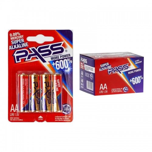 Батарейки "PASS" C56888 (20) Alcaline, пальчикові, АА 1,5V (MiC)