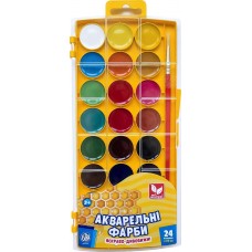 Краски акварельные медовые - 24 цвета