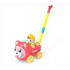 Каталка, 13 см х 21 см х 46 см, колокольчик, вращающаяся фигурка, в пакете