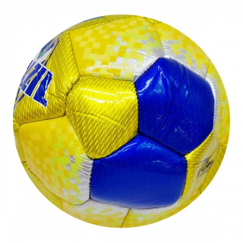 МЯЧ ФУТБОЛЬНЫЙ №5, PVC, ВЕС 330-350 ГРАММ, ЖЕЛТЫЙ (MiC)
