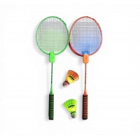 Набор для бадминтона с подсветкой (2 ракетки и 3 световых воланчика в защитном чехле)