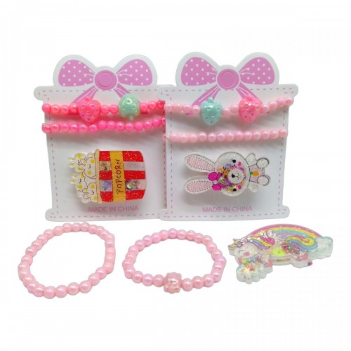 Набір аксесуарів - 3 штуки, браслети/заколка (МІКС ВИДІВ) (MiC)