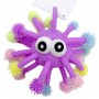 Игрушка-антистресс Лохматик-осьминожка, с подсветкой (ФИОЛЕТОВАЯ) (MiC)