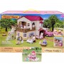 Домик, 2 флоксовых животных, подсветка, мебель, в коробке (MiC)