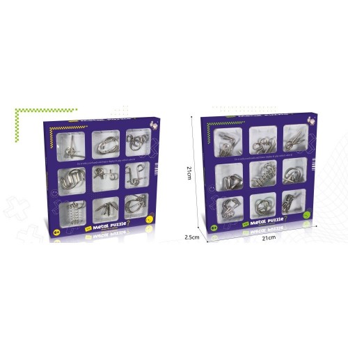 Іграшка "Металеві головоломки", 6шт (мікс видів) (MiC)