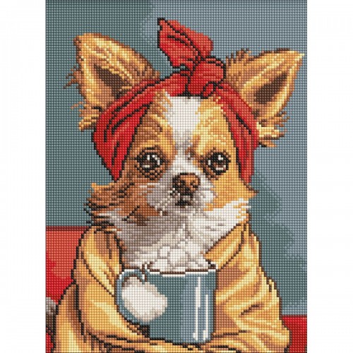 Алмазна мозаїка "Чудова кава" 30х40 см (Ідейка)