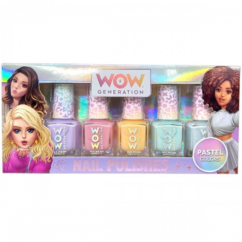 Лак для ногтей пастельных цветов, 5 шт (MiC)