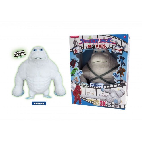 ИГРУШКА-ТЯГНУЧКА "СТРЕЙЧАПАЛЗ" 20СМ, СЕРИЯ MOVIES (АЙСБЕРГ, светится в темноте) (MiC)