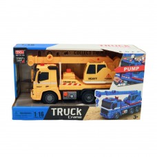 Автомобіль-кран інерційний зі світлом і звуком 1:16 в коробці