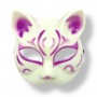 Маска Японской лисы (БЕЛО-фиолетовая) (МІС)