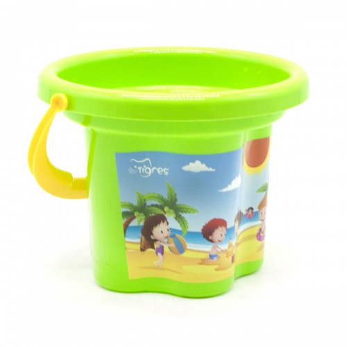 Відро пластикове "Квіточка", 1,5 л салатовое (TIGRES)