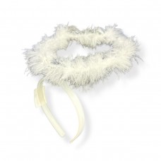 Німб-обруч (білий з пірʼями)