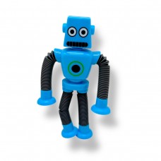 Робот с трубами-тянучками на присосках (ГОЛУБОЙ)