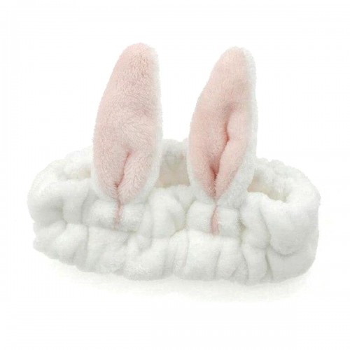 Плюшевая повязка "Зайка" (белый) (МІС)