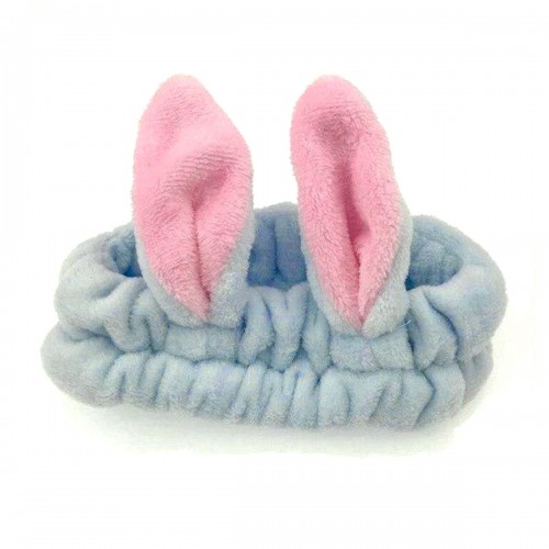 Плюшевая повязка "Зайка" (голубой) (МІС)