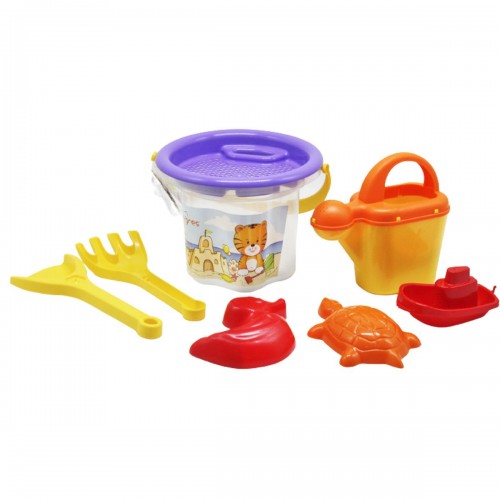 Набор для песка "Цветочек" с лейкой, прозрачный (TIGRES)