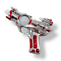 Пістолет, що світиться (на батарейках, червоний)