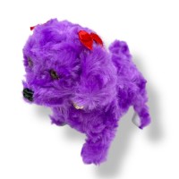 Собачка ходилка з бантом (ФИОЛЕТОВАЯ)