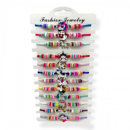 Браслет Единорожка (12 шт) (МІС)