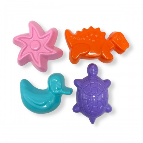 Набор формочек для песка 4 шт (ПАСТЕЛЬ) (Wader)