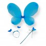 Крылья бабочки с обручем, палочка (ГОЛУБОЙ) (МІС)