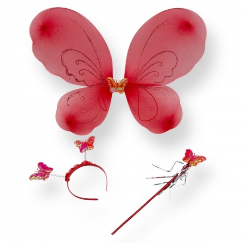 Крылья бабочки с обручем, палочка (КРАСНЫЙ) (МІС)