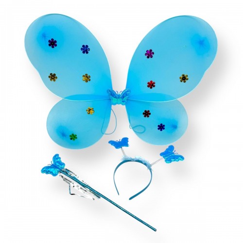 Крылья бабочки с обручем (ГОЛУБЫЕ) (МІС)