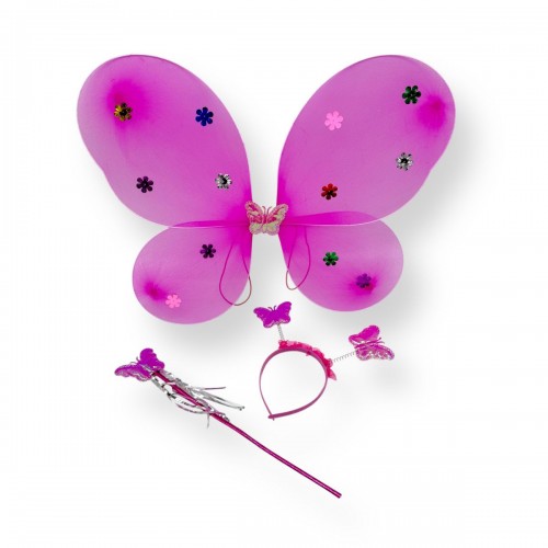 Крылья бабочки с обручем (МАЛИНОВЫЕ) (МІС)