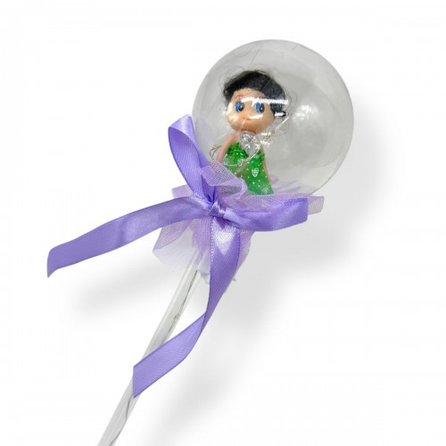 Светящаяся палочка с куклой (фиолетовая) (МІС)