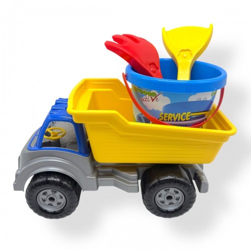 Авто самосвал с набором к песку 3 эл., Tigres (TIGRES)