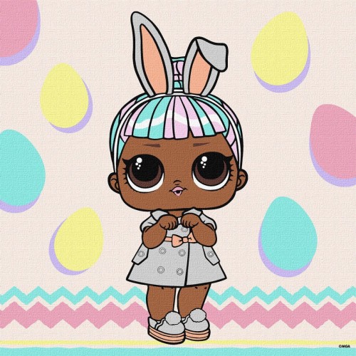 Набор для росписи по номерам для детей "L.O.L. Surprise! Spring Bling CARATS" 30х30см (МІС)